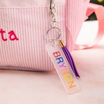 Custom Acrylic Name Tag for Bag/Backpack，Personalized Luggage Tag, Personalized Acrylic Keychain