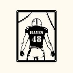 Custom Football Player Metal Decor Gift for Sport Lover