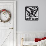 Personalisierter Fußballspieler Metalldekor