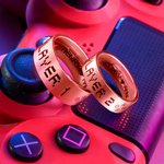 Customized Player1 Player2 Game Ring for Couple Ring Set