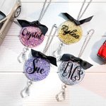 Custom Glitter Rear View Mirror Charm
