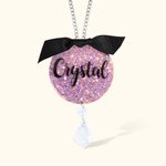 Aangepaste Glitter Achteruitkijkspiegel Bedel