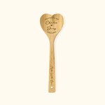 Personalized Wood Mixing Wedding Spoon Gift for Couple