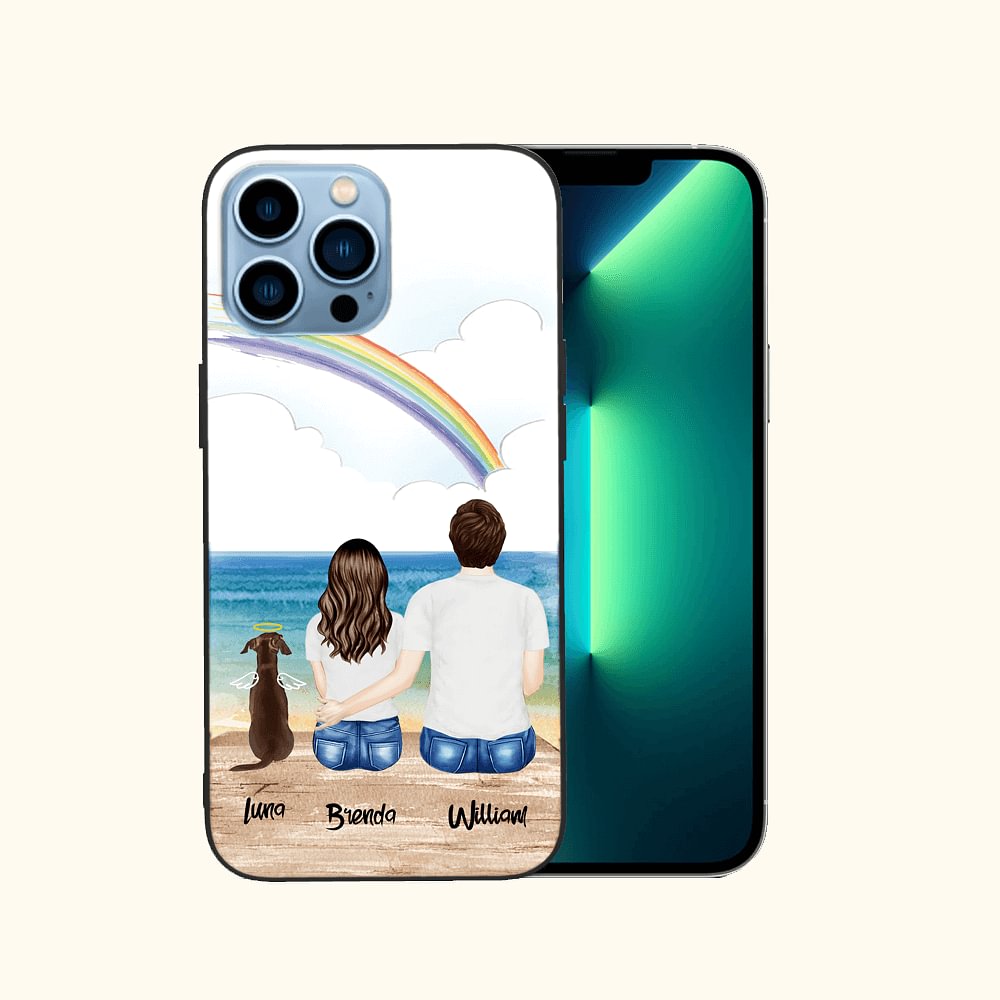 Personalizzato Memorial Back Theme iPhone 13 Tempered Glass Phone Case Three Cameras