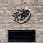 Customizable Rugby Metal Wall Art