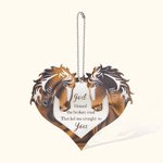 Pariskunta Hevonen Sydän Jumala siunattu Henkilökohtainen koriste Koristeeksi