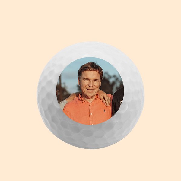 Pallina da golf personalizzata con foto regalo per uomini e per donne