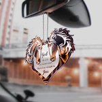 Pariskunta Hevonen Sydän Jumala siunattu Henkilökohtainen koriste Koristeeksi