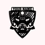 Custom Rugby Union Sport Metall Wandkunst