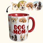 Personalised DOG MOM/DAD Pet Heads Photos Ceramic Mug