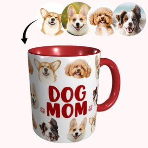 Personalised DOG MOM/DAD Pet Heads Photos Ceramic Mug