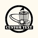 Customizable Golf Benchmark Metal Wall Art Decoration