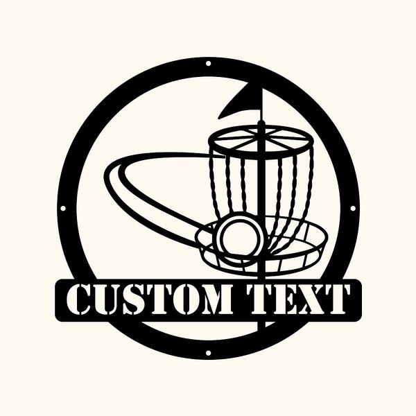 Decorazione artistica da parete in metallo personalizzabile Golf Benchmark