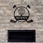 Personalized Golf Metal Wall Art for Golf Lover