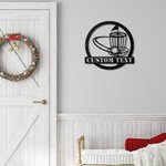 Customizable Golf Benchmark Metal Wall Art Decoration