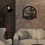 Customizable Golf Benchmark Metal Wall Art Decoration