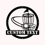 Customizable Golf Benchmark Metal Wall Art Decoration