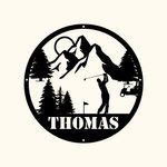 Custom Golf Player Shot Metal Wall Art Decor