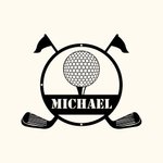 Personalized Golf Metal Wall Art for Golf Lover