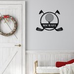 Personalized Golf Metal Wall Art for Golf Lover