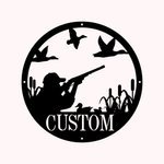 Personalisierte Entenjagd Metall Wandkunst