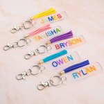 Custom Acrylic Name Tag for Bag/Backpack，Personalized Luggage Tag, Personalized Acrylic Keychain