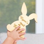 Personalized Kid's First Easter Bunny Sign