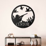 Personalisierte Entenjagd Metall Wandkunst