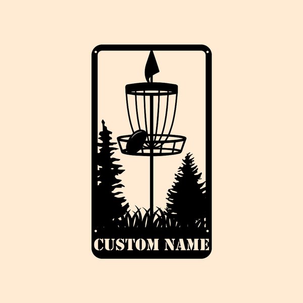 Custom Golf metalli seinätaide kodin sisustus suorakulmio tyyli