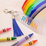 Custom Acrylic Name Tag for Bag/Backpack，Personalized Luggage Tag, Personalized Acrylic Keychain