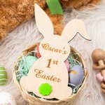 Personalized Kid's First Easter Bunny Sign