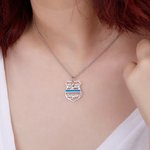 Police Mom Badge Name Necklace | Callie