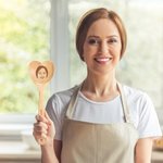 Personalized Photo Heart Shaped Wooden Spoon