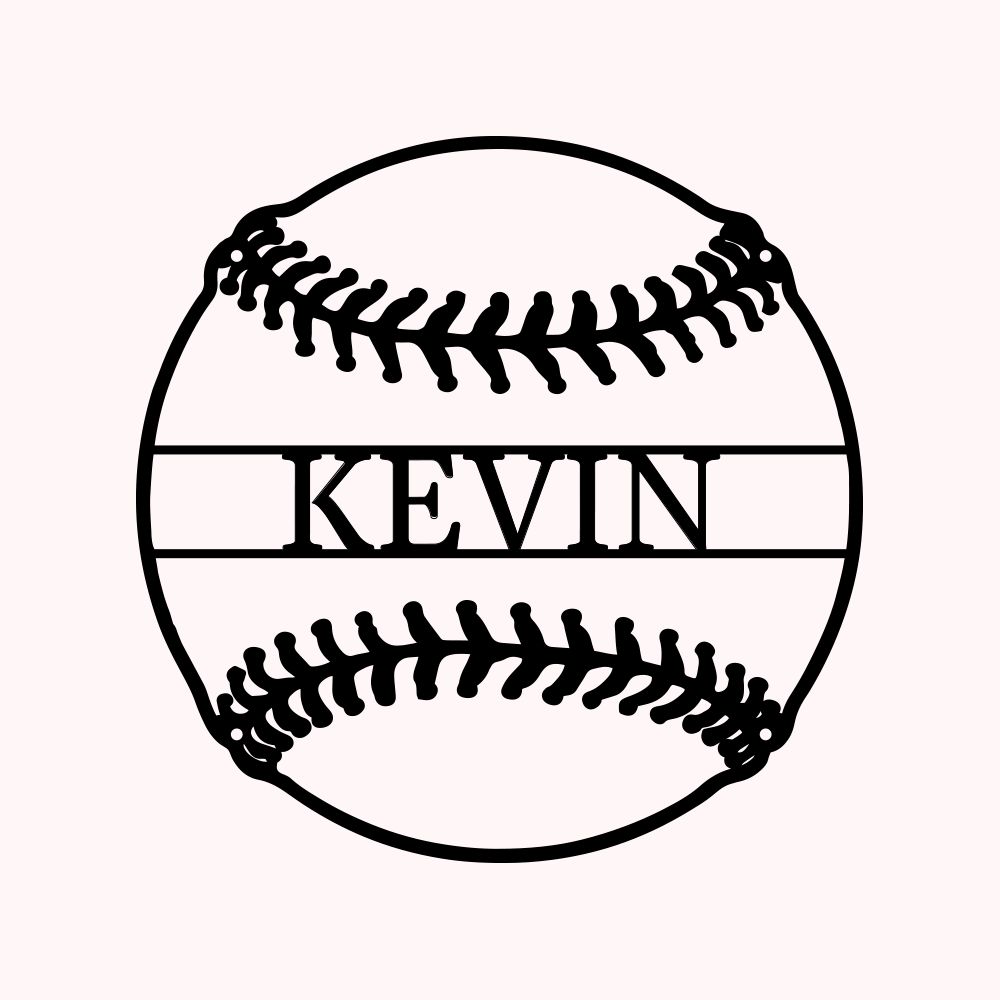 Personnalisable Décoration Murale Art Métal Baseball Signalisation re
