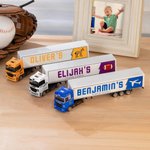 Personalisierter Spielzeug-LKW aus Aluminiumlegierung mit Namen Geburtstag Weihnachten Geschenk für Kinder