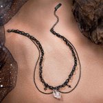 Personalized Gothic Style Crystal with Initial Choker