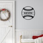 Personnalisable Décoration Murale Art Métal Baseball Signalisation re