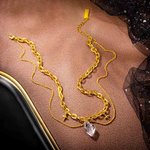 Personalized Gothic Style Crystal with Initial Choker