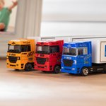 Personalisierter Spielzeug-LKW aus Aluminiumlegierung mit Namen Geburtstag Weihnachten Geschenk für Kinder