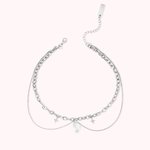 Personalisierte Gothic Style Kristall mit Initialen Halsband