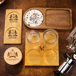 Personalized Whisky Smoker Smolder Tray Decanter Trays Barkeep Board