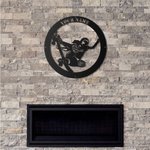 Henkilökohtainen Naiset Rullalautailu Metal Wall Art Tyttö Rullalauta Sign