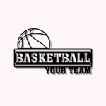 Personalisierte Basketball Metallschild Basketball-Liebhaber Geschenk