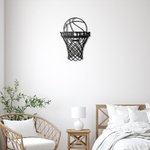 Custom Name Basketball Hoop Wall Decor Metal Wall Art