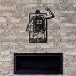 Personalized Basketball Player Wall Art Gift for Boy and Man