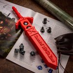 Personalised Dice Storage Dagger with Dice