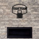 Custom Basketball Hoop Metal Wall Art Basketball Lover Gift