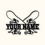Custom Skateboard Name Sign Skateboarding Room Decoration Metal Wal Art