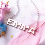 Personalisierte Fantasy Einhorn Name Halskette Geschenk für Sie
