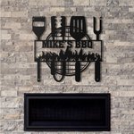 Custom BBQ Metal Wall Art Sign Decorations